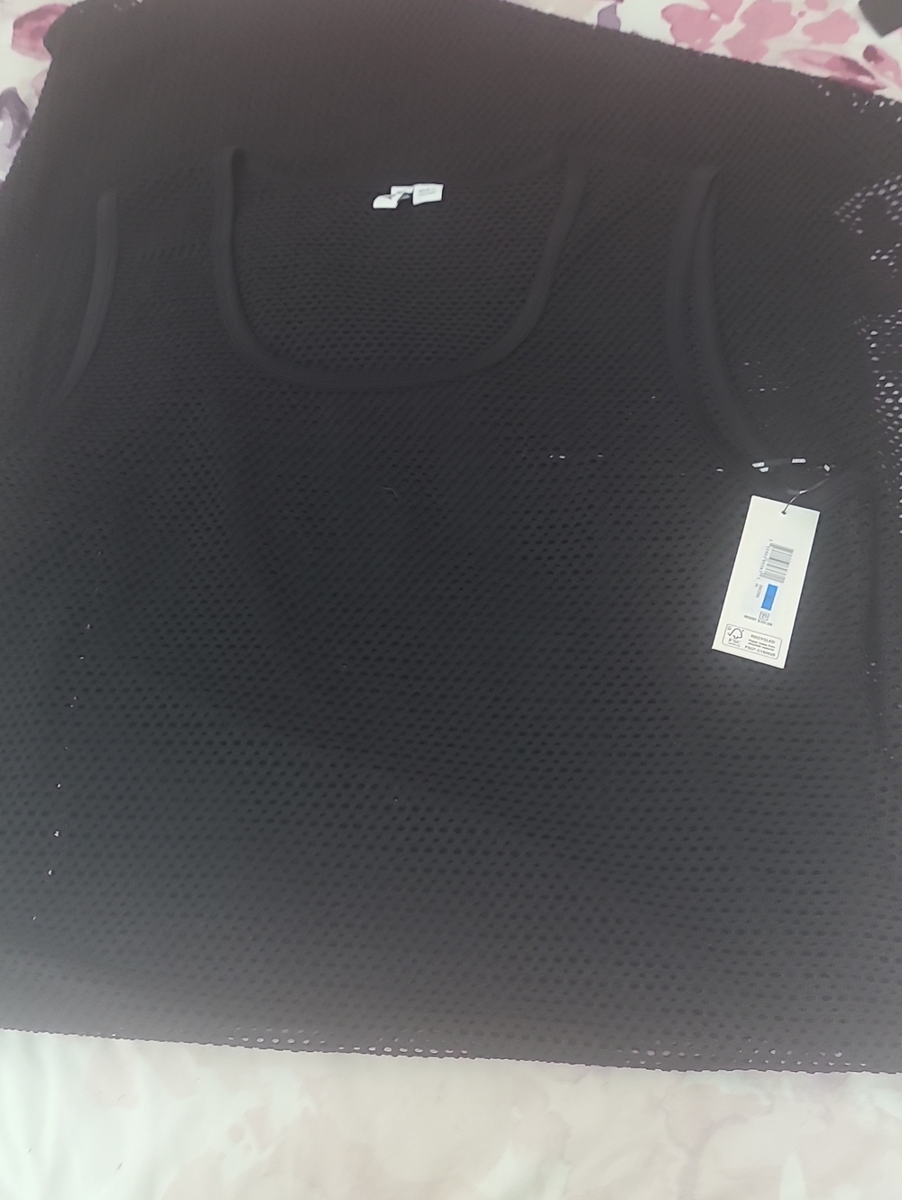 DKNY Black Mesh Cover Up SZ XL